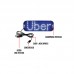Placa LED Luminosa Uber 19x6,5cm USB KA-1129 Kapbom - Azul